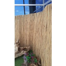 Bambu Çit Kamış Hasır 2x5 Metre Eni 2 Uzunluk 5 Bahçe Çiti Rulo Çok Renkli x