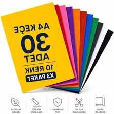 Die Grup A4 Boyutunda Keçe Seti, 30 cm x 20 cm Karışık Renkler
