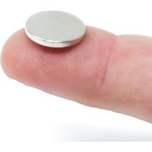 Mey İthalat 12 mm x 1.5 mm Yuvarlak Disk Neodyum Mıknatıs, 4 Adet