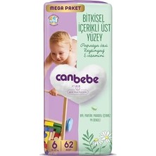 Mey İthalat Bebek Bezi 6 Beden, 15-27 Kg, 62 Adet