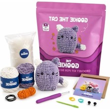Die Grup Kedi Amigurumi Tığ Kiti, Örgü Eğitici Seti