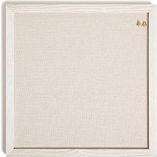 Mey İthalat Rustik Keten Bülten Tahtası; 35,56 cm x 35,5 Cm, Beyaz Ahşap Stil Çerçeve, Endüstriyel Sınıf Sabitleme Yüzeyi, Itme Pimleri Dahil