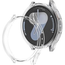 Mey İthalat Samsung Galaxy Watch 7 44 mm Şeffaf Tpu Soft-Case; 360° Ekran ve Kasa Koruyucu