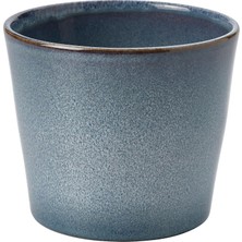 Fjarılsbuske Seramik Saksı, Mavi Mavi 9 cm
