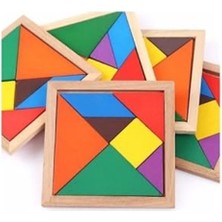 Die Grup Ahşap Tangram Seti, Yaratıcı Zeka Gelişimi Için Eğlenceli Oyun