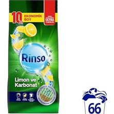 Mey İthalat Toz Çamaşır Deterjanı Limon ve Karbonat Renkliler ve Beyazlar Için 10 kg
