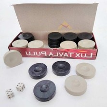 Die Grup 27MM Iki Zar Hediyeli Lüx Plastik Tavla Pulu No2