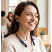 Mey İthalat Bluetooth Kulaklık, 150 Saat Bekleme Süresi, 10 Metre Çekiş Menzili, Aktif Enc, Kulak Içi Tasarım, 097, Derin Mavi