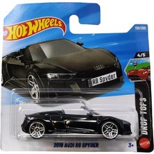 Die Grup Hot Wheels - 2019 Audi R8 Spyder - Black - Short Card - JJJ84 (1/64)
