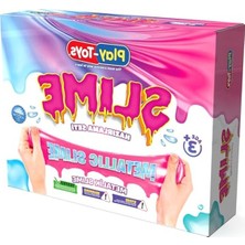 Die Grup Metalik Parlak Slime Seti, 3+ Yaş Çocuklar Için Eğlenceli Duyusal Aktivite