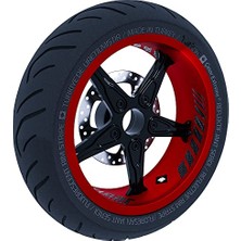 Mey İthalat Gp Racing Siyah Karbon Fiber Dokulu Iç Jant Şeridi Stickerı