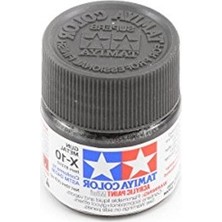 Die Grup X-10 Gun Metal Parlak Akrilik Boya, 10 ml Şişe