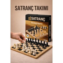 Ahşap Satranç Takımı 30X30 Cm, Zeka ve Strateji Oyunu, Çocuk ve Yetişkin Için