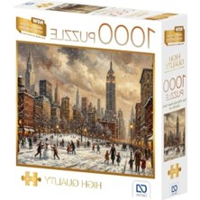 Die Grup Kar Altında New York Temalı 1000 Parça Puzzle, 48X68 cm Boyutunda