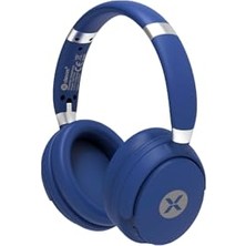 Mey İthalat SC-301 Bluetooth 5.3 Kablosuz Kafaüstü Kulaklık, Mavi/gümüş, DBT004-N