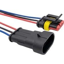 Mey İthalat Super Seal Kablolu Konnektör Takımı - Erkek/dişi (3 Pin)