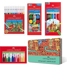 Die Grup 25X35 cm Boyama Seti, 12 Renk ile 30 Yaprak Yaratıcı Eğlence