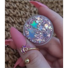 Mey İthalat Jel Far, Simli Far Lila Saç -Yüz Simi Magic Box Lila Parlak Glitter, 8678678569HB, Glitter