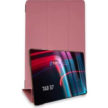 Motto Ticaret Samsung Galaxy T870 Tab S7 11 Kılıf Tablet Smart Kılıf - Pembe