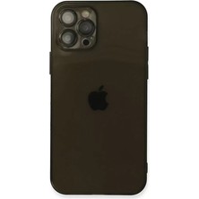Motto Ticaret Apple Iphone 12 Pro Max Kılıf Fly Lens Silikon - Siyah
