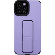 Motto Ticaret Apple Iphone 12 Pro Max Kılıf Mega Standlı Silikon - Lila