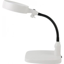 Pileli Store Masaüstü 10X LED Işıklı Büyüteç Okuma El Sanatları Onarım Büyüteç 7765