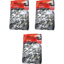 Trendexa Arma Baskılı Mini Blok Poşet Torba; No: 0-20X30 Cm., Siyah, 100 Adetlik 3 Paket