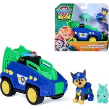 Trendexa Dino Film Chases Dino Kurtarma Cruiser, 3 Yaşından Itibaren, 15 cm Kurtarma Kruvazörü, Chase & Dino Figürlü, Uzatılabilir Tutucu ve Depolama Alanı ile