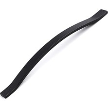 Trendexa Mutfak Dolabı Çekmece Kolu Kapak Kulpları Siyah 288 mm Metal Sümbül Düz Kulp Mobilya Kulpu Modern
