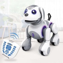 Trendexa 28 cm Şarjlı Akıllı Robot Köpek; 22 Fonksiyon, El Sensörü, Ses, Işık, Dans ve Programlama