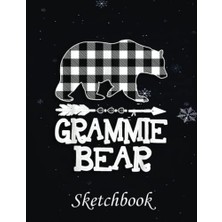 Trendexa Christmas Sketch Book, White Buffalo Plaid, 120 Pages, Your Ideas Size, Inches, : Black And, Grammie Bear Christmas, Help You Design, 8.5 x 11