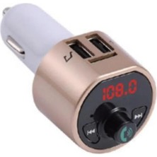 Trendexa G10 Pd Şarj Özellikli Dijital Göstergeli Bluetooth Fm Transmitter, Gold