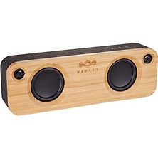 Trendexa Mikrofon, Marley House Of Get Together, Taşınabilir Bluetooth Hoparlör Kutusu, Kablosuz Bağlantı Oda Doldurucu Ses, 3,5 mm Aux Girişi, USB Bağlantı Noktası, 10 Saat Pil Ömrü, Siyah
