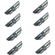 Trendexa 8 Adet Pimapen Pvc- Pencere ve Kapı Kilit Ispanyolet Karşılığı (Tek Delikli Standart Model) Zamak Kilit Karşılığı
