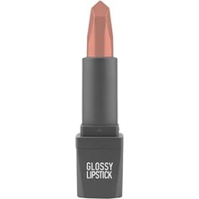 Trendexa Uzun Süre Kalıcı Yoğun Renk Veren Nemlendirici Parlak Ruj - Glossy Lipstick 302 Nude