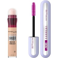 Trendexa Instant Anti Age Eraser Kapatıcı 01 Light ve Falsies Surreal Maskara Makyaj Seti