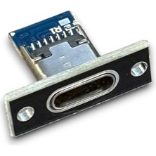 Trendexa USB 3.1 Type-C Dişi Panel Montaj Soketi, 4 Pin Smd Lehimlenebilir