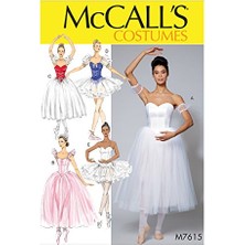 Trendexa Peçete, Patterns MC7615E5 Desen 7615 E5, Kadınlar Için Bale Kostümü, Ölçüler 42 – 50 Çok Renkli, 17 x 0,5 x 0,07 cm