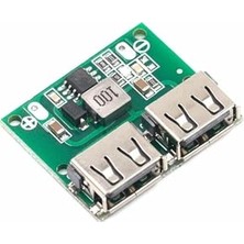 Trendexa 6-24V'DAN 5V 3A Çift USB Çıkışlı Voltaj Düşürücü HW-681 2x USB Çıkış Şarj Taşınabilir Güç Kaynağı