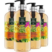 Trendexa Bodrum Mandalinası Doğal Zeytinyağlı Sıvı Sabun 500 ml x 4