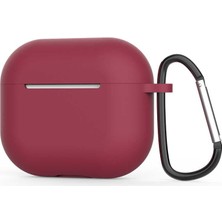 Trendexa Apple ile Uyumlu Airpods 3. Nesil Airbag 28 Silikon Kılıf, Mürdüm
