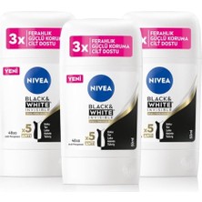 Trendexa Kadın Stick Deodorant Black&white 50 Ml, 72 Saat Koruma, X3 Adet