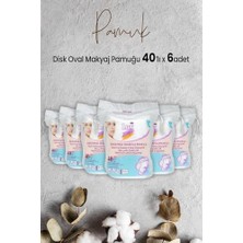 Trendexa 40'lı Oval Disk Makyaj Pamuğu x 6 Adet