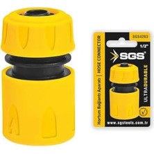 Trendexa SGS4263 Sarı Plastik Hortum Bağlantı Aparatı, 1/2 Inç