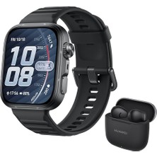 Trendexa Saat; Watch Fıt 5 Pro Akıllı + Freebuds Se 3, Siyah | Gps, Ekg, 1,92″ Safir Cam Ekran, Nfc, Outdoor Modlar, Sağlık Takibi, Uzun Pil Ömrü, 5 Atm, Android ve Ios