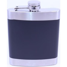 Trendexa Siyah Krom Cep Matarası, Flask 7 Oz
