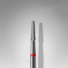 Trendexa Kırmızı Koni Çelik Manikür Freze Ucu FT71R023/8