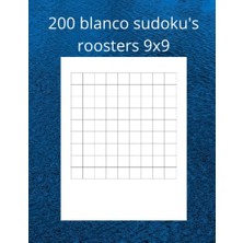 Trendexa 200 Boş Sudoku Bulmacası, 9x9 Boş Sudoku Sayfaları, Sayfa Başına 2 Bulmaca