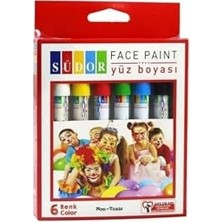 Trendexa Yüz Boyası, 6'lı, YB01, Çok Renkli