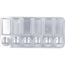 Trendexa 23X11 cm Dikdörtgen Alüminyum Resim Paleti